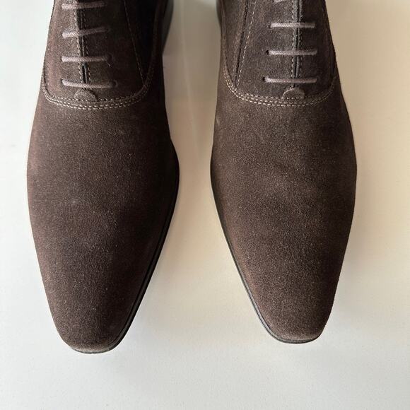 Brett & Sons NWOB Handmade Agustin Derby Chocolate Suede Shoes‎ EU 41 US 8 main image 6
